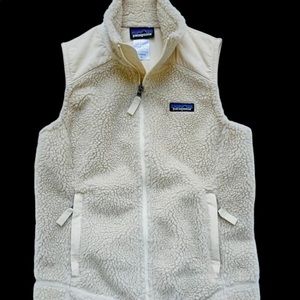 Patagonia Classic Retro X Zip Synchilla Fleece Womens Sz Small Beige Vest $159